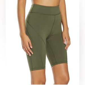 FP Movement by Free People Olive Green Biker Baby High-Rise Bike Shorts